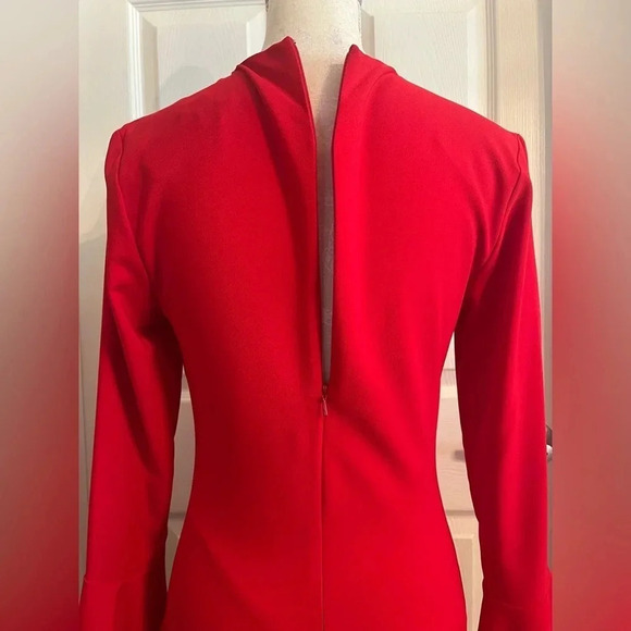 Hutch Milla Anthropologie Red Bell Sleeve Mini Dress Sz Small.‎ NWT - Picture 7 of 11